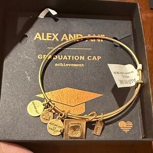 Alex and Ani Gold Graduation Cap Bracelet